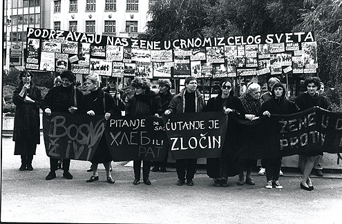 SLAVNI DANI: Protesti protiv ratova u bivšoj Jugoslaviji / foto: vesna pavlović