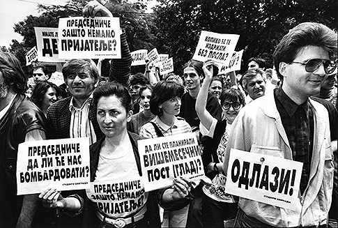 Protest 1992. / foto: draško gagović