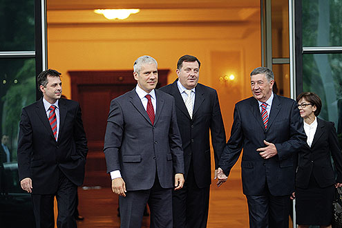 POVERENJE: Predsednik Tadić i premijer Dodik