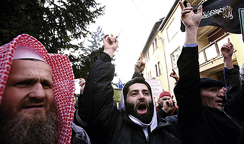DEMONSTRACIJE: Ortodoksni muslimani. foto: reuters