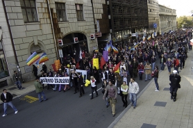 NA METI NASILNIKA: Učesnici parade ponosa...<br><br>foto: m. milenković