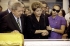 ...bivši i sadašnji predsednik Brazila Luis Inasio Lula da Silva i Dilma Rusef sa ćerkom Uga Čavesa Virdžinom Rosom na očevoj sahrani