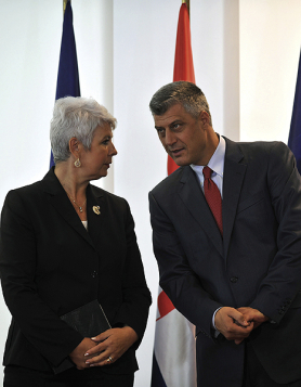 klikni za uvećanje ...Jadranka Kosor i Hašim Tači<br><br>foto: fonet