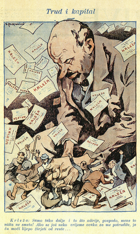 klikni za uvećanje Na karikaturi S. M. Golovčenka...