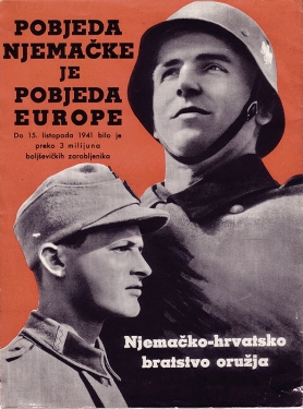Ustaška propaganda 1941. (levo)...