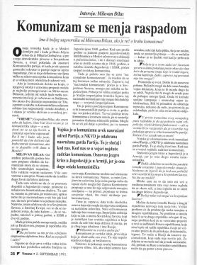 klikni za uvećanje VREME  | BR. 45 | 2. SEPTEMBAR 1991.<br><br>